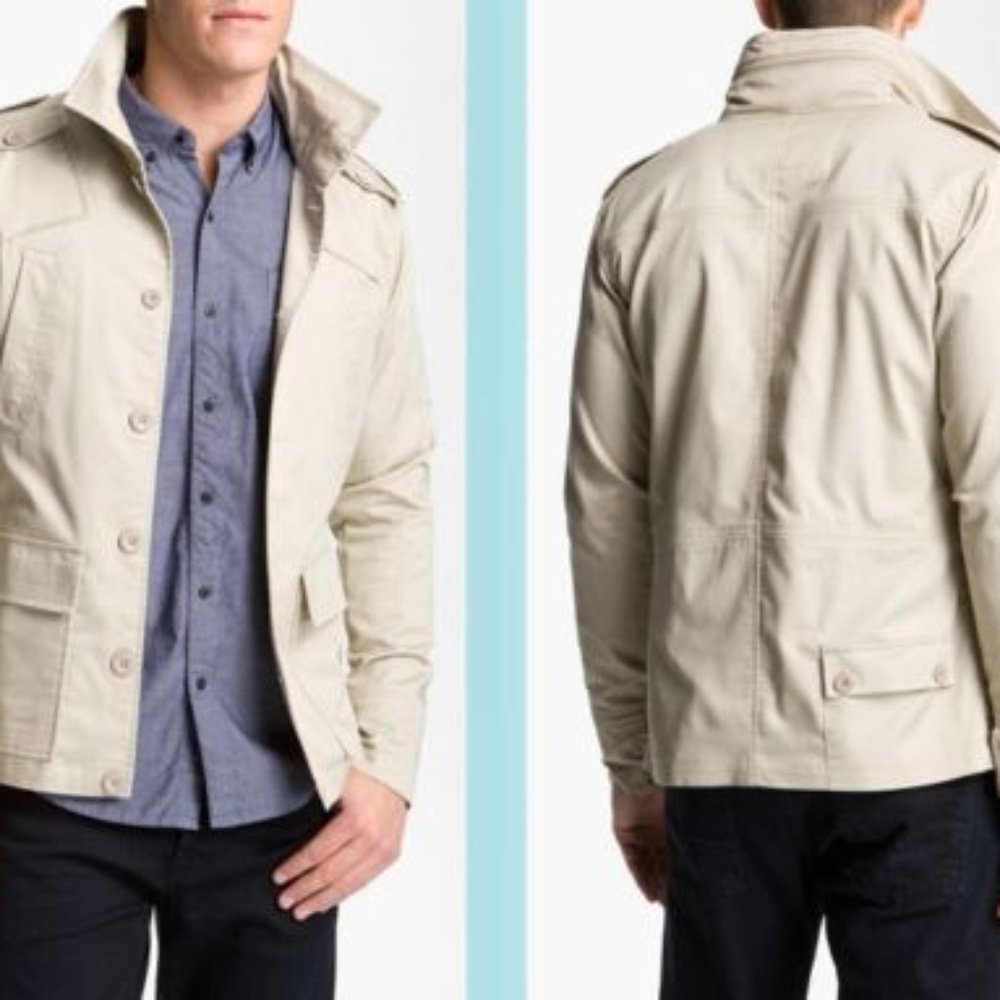 Kane & Unke Men's Safari Style Utility Jacket